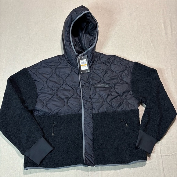 NWT Under Armour Jacket Women's Small New Mission Insulate Sherpa Sample 1372662 - Picture 1 of 5